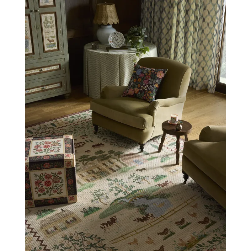Rifle Paper Co. x Loloi Orchard Antique Ivory / Multi Machine Washable Rug