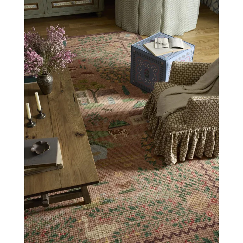 Rifle Paper Co. x Loloi Orchard Mauve / Multi Machine Washable Rug