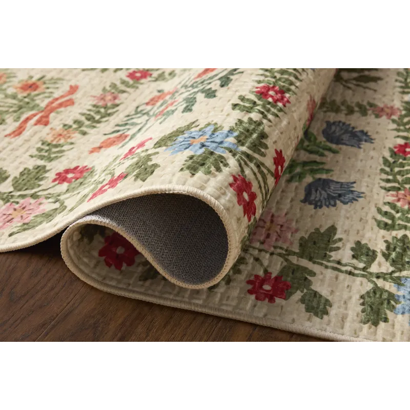 Rifle Paper Co. x Loloi Orchard Beige / Multi Machine Washable Rug