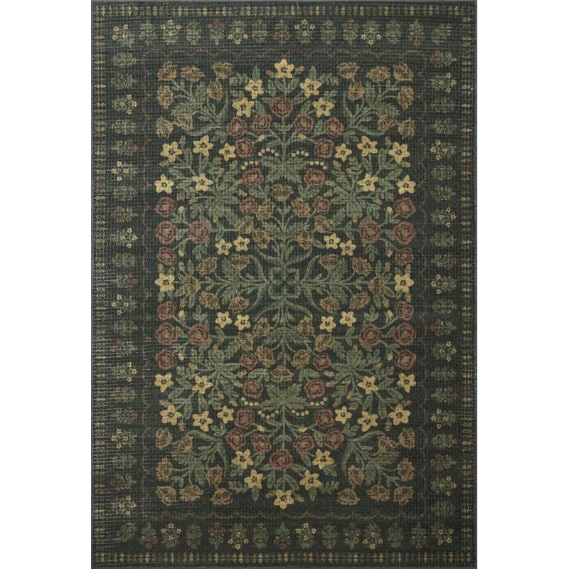 Rifle Paper Co. x Loloi Orchard Forest / Multi Machine Washable Rug