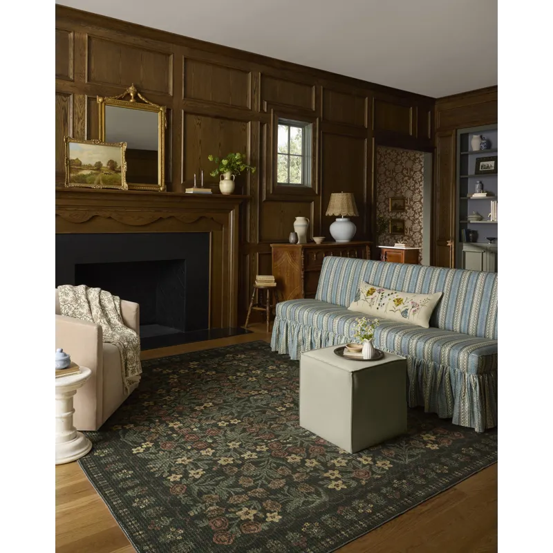 Rifle Paper Co. x Loloi Orchard Forest / Multi Machine Washable Rug