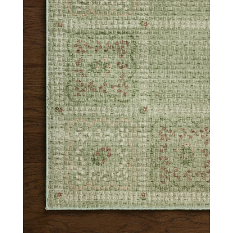 Rifle Paper Co. x Loloi Orchard Green / Multi Machine Washable Rug