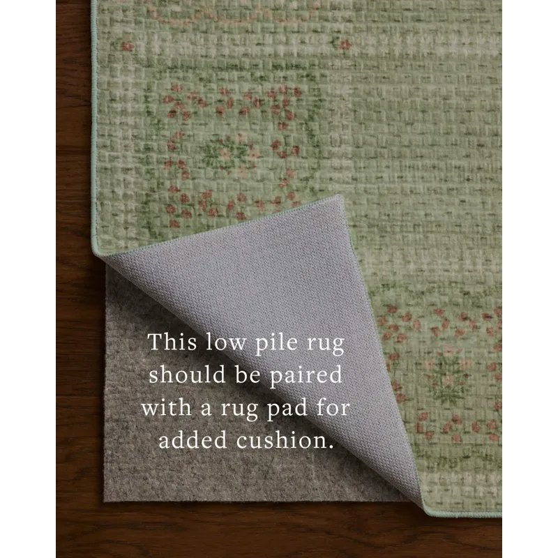 Rifle Paper Co. x Loloi Orchard Green / Multi Machine Washable Rug