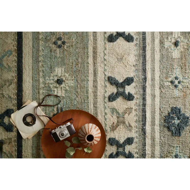 Owen Aqua / Ink Rug (9' 3" X 13')