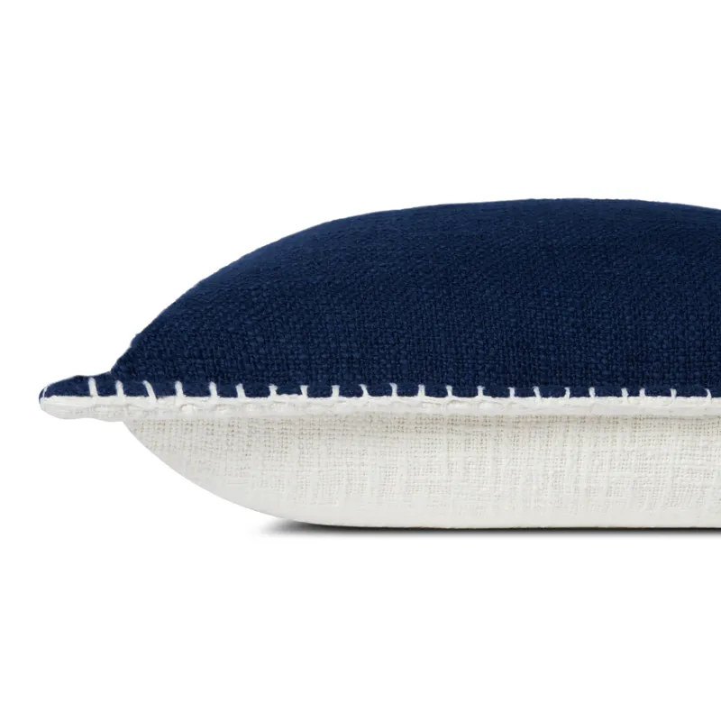 Loloi PLL0109 Navy 13\'\' x 21\'\' Cover w/Poly Pillow