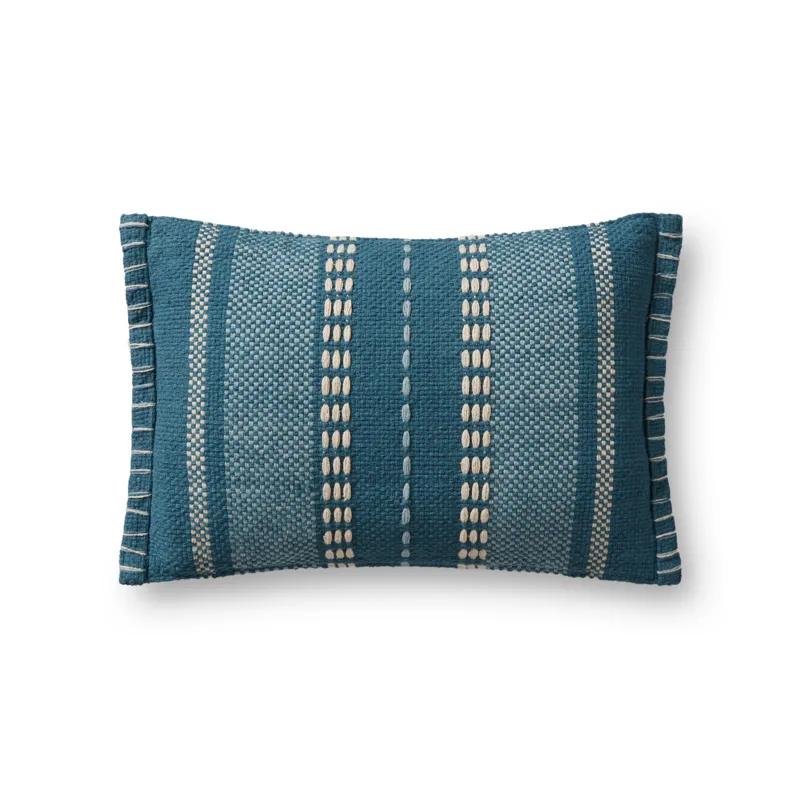 Pillows Natural / Blue Pillow (13\" X 21\" Cover Only)