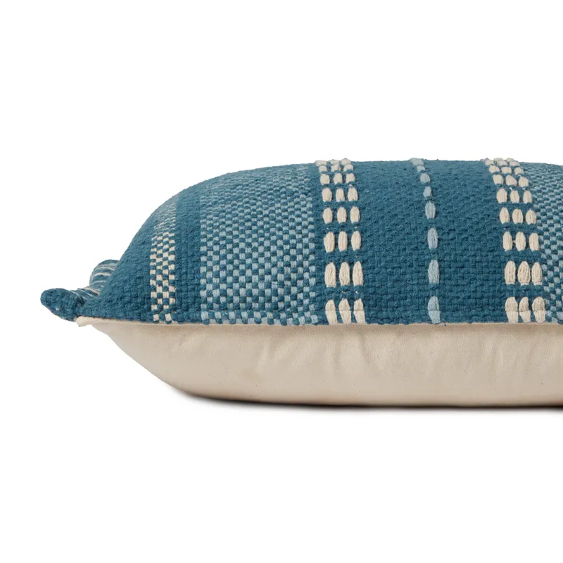 Pillows Natural / Blue Pillow (13\" X 21\" Cover Only)