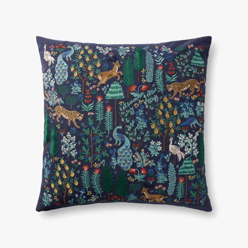 Loloi X Rifle Paper Co. 22\" X 22\", Cover Only Pillow