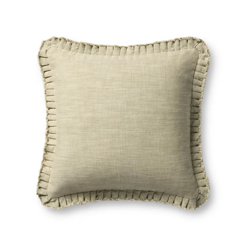 Loloi PLL0210 Green 20\" x 20\" Cover w/Poly Pillow