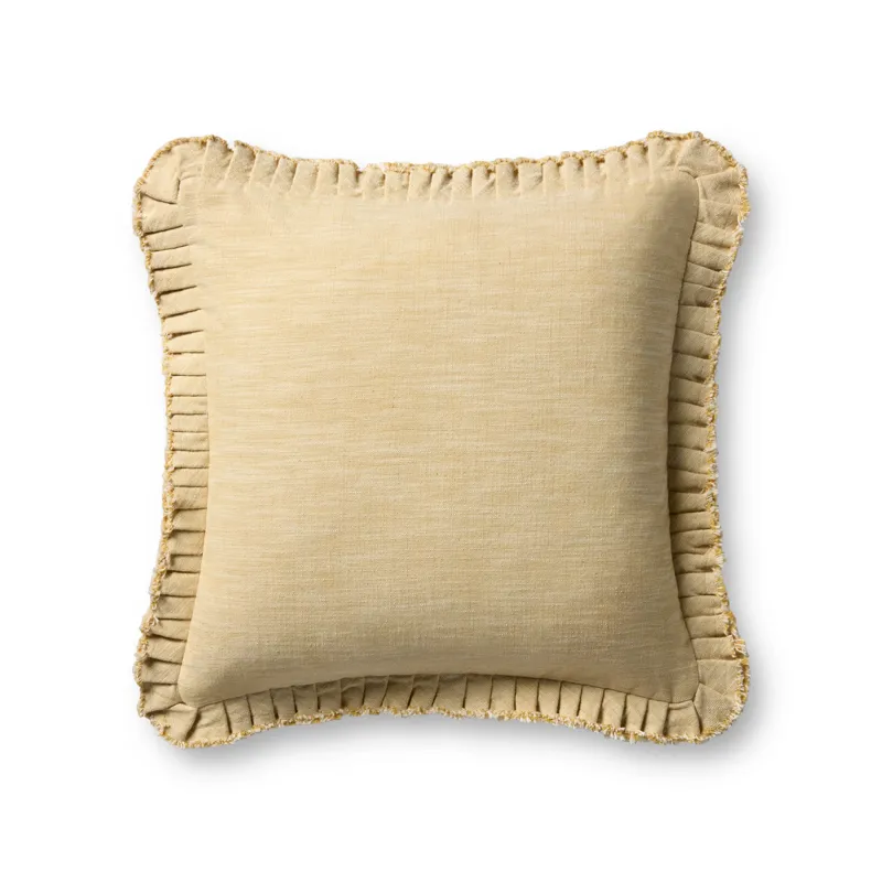 Loloi PLL0210 Yellow 20\" x 20\" Cover w/Poly Pillow