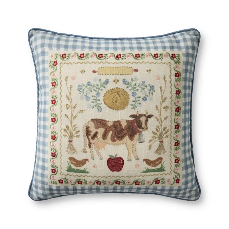 Rifle Paper Co. x Loloi Country Home Multi 22'' x 22'' Cover w/Down Pillow