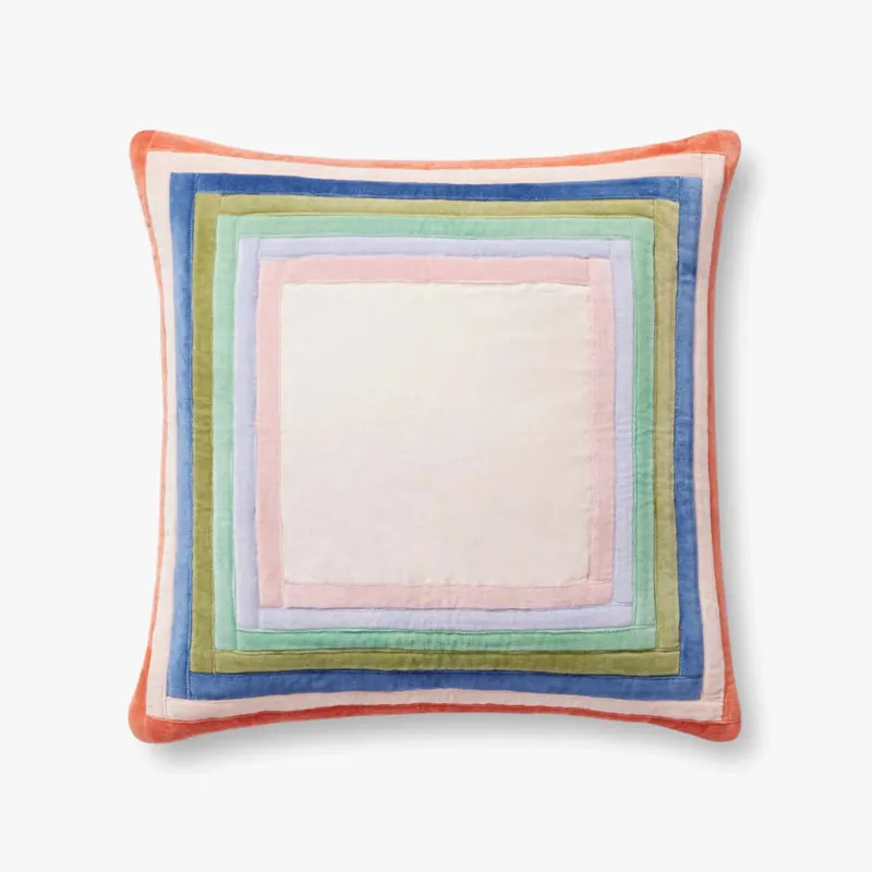 Loloi X Rifle Paper Co. 22\" X 22\", Cover Only Pillow