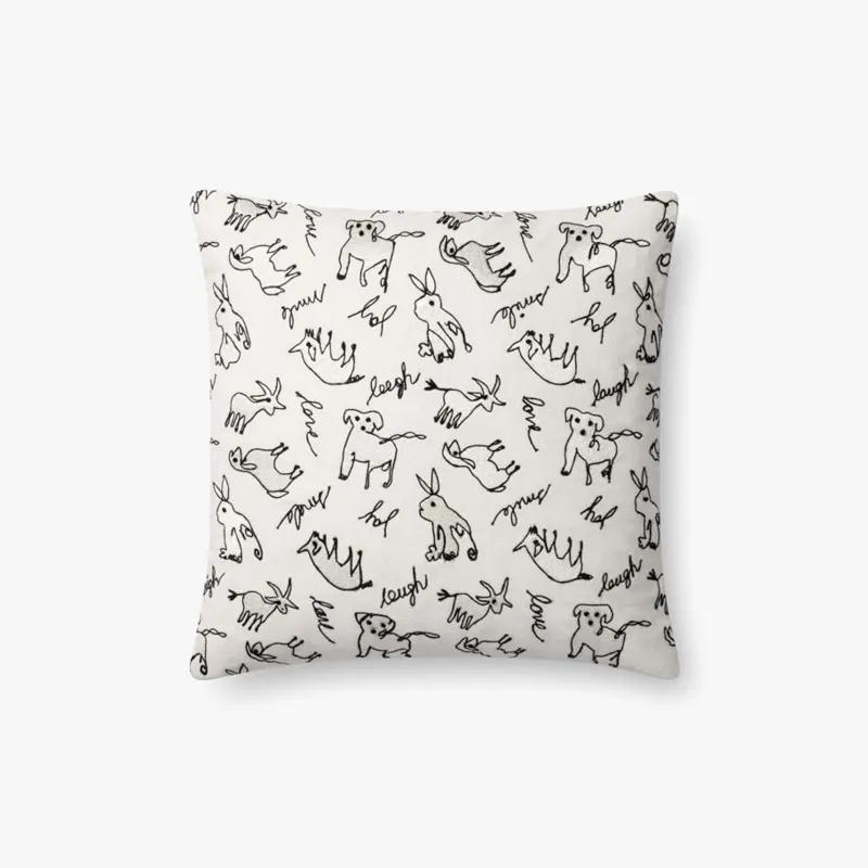 Loloi X Ed Ellen Degeneres 18\" X 18\", Cover Only Pillow