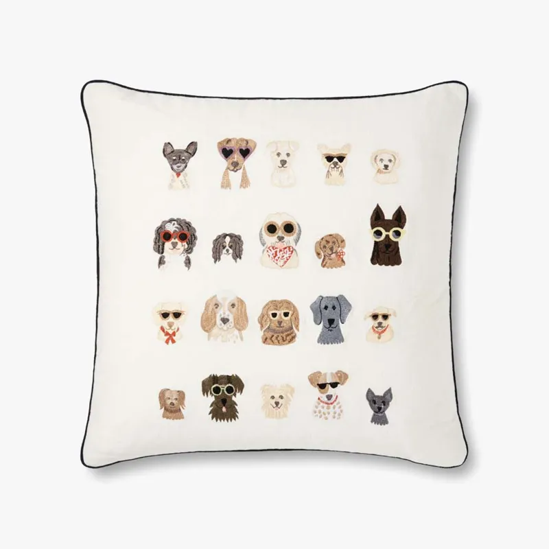 Loloi X Rifle Paper Co. 22\" X 22\", Poly-Filled Pillow
