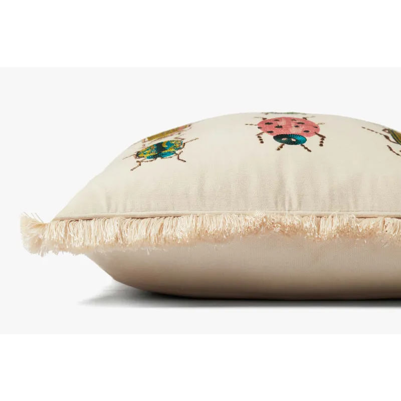 Loloi X Rifle Paper Co. 18\" X 18\", Cover Only Pillow