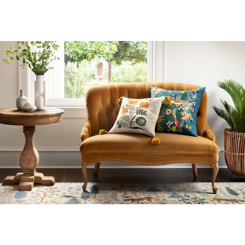 Rifle Paper Co. x Loloi P6071 Multi 22\" x 22\" Cover w/Poly Pillow