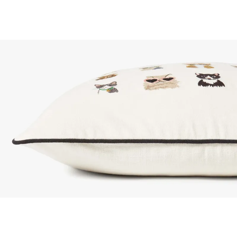 Loloi X Rifle Paper Co. 22\" X 22\", Poly-Filled Pillow