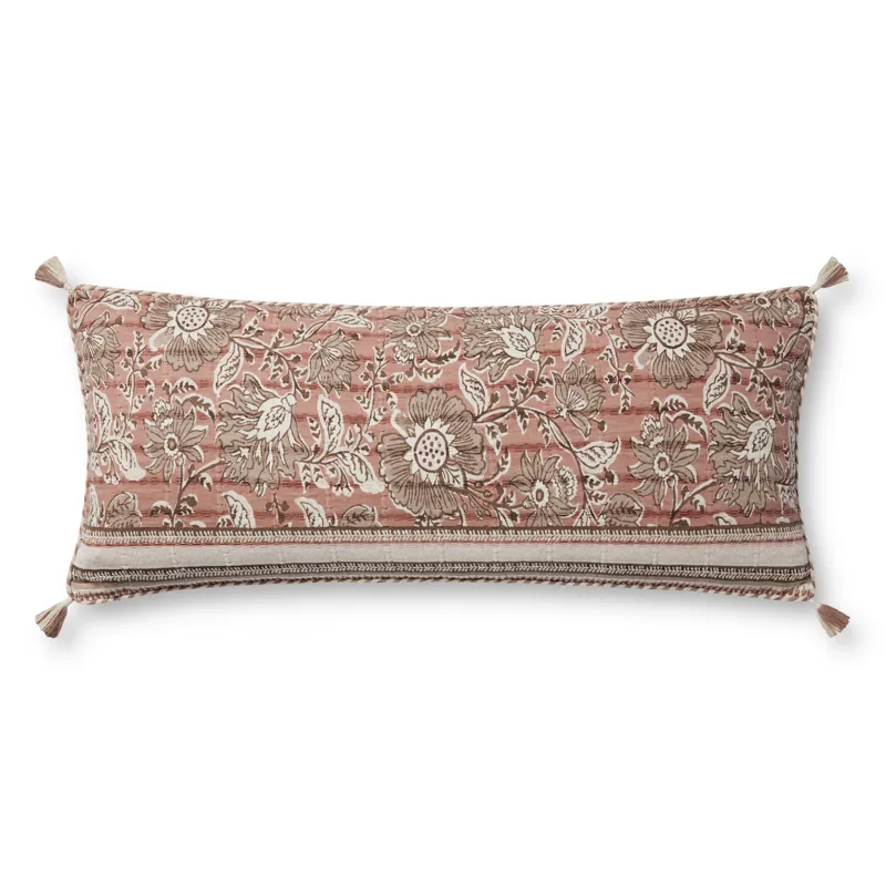 Loloi PLL0112 Rose / Ivory 13\'\' x 35\'\' Cover Only Pillow