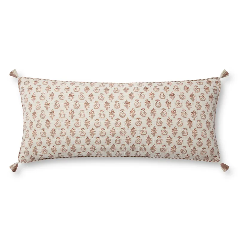 Loloi PLL0112 Rose / Ivory 13\'\' x 35\'\' Cover Only Pillow
