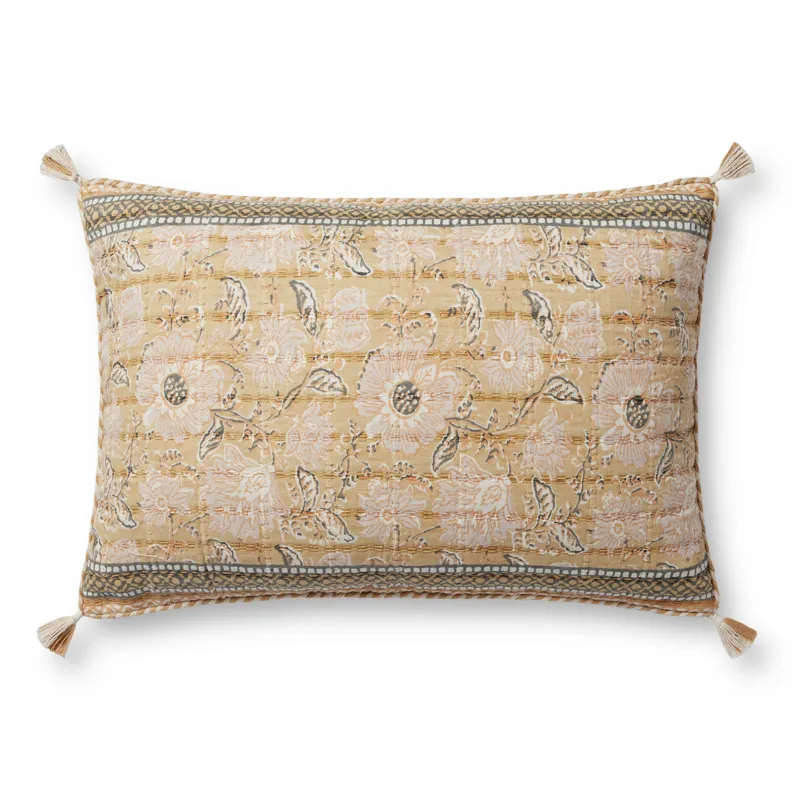 Loloi PLL0116 Wheat / Multi 16\'\' x 26\'\' Cover Only Pillow