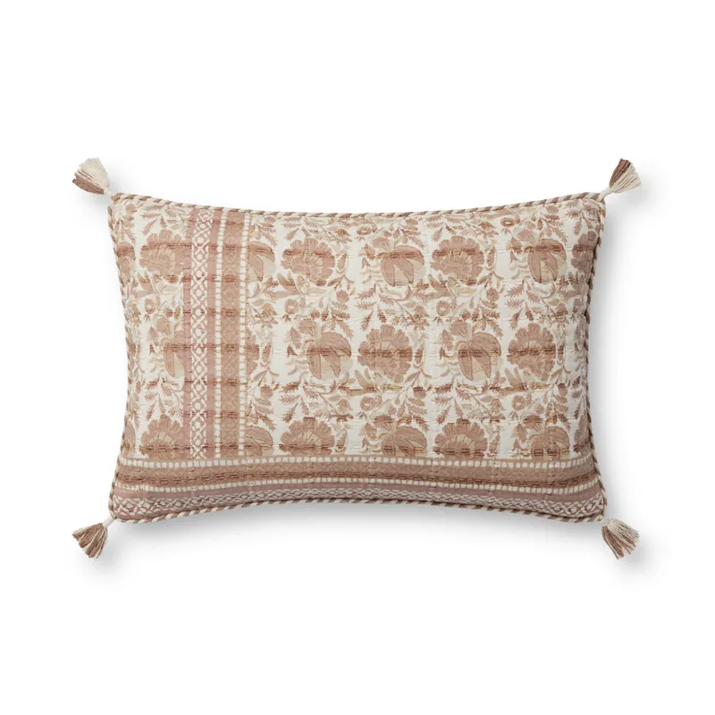 Loloi PLL0117 Blush / Ivory 13\'\' x 21\'\' Cover Only Pillow