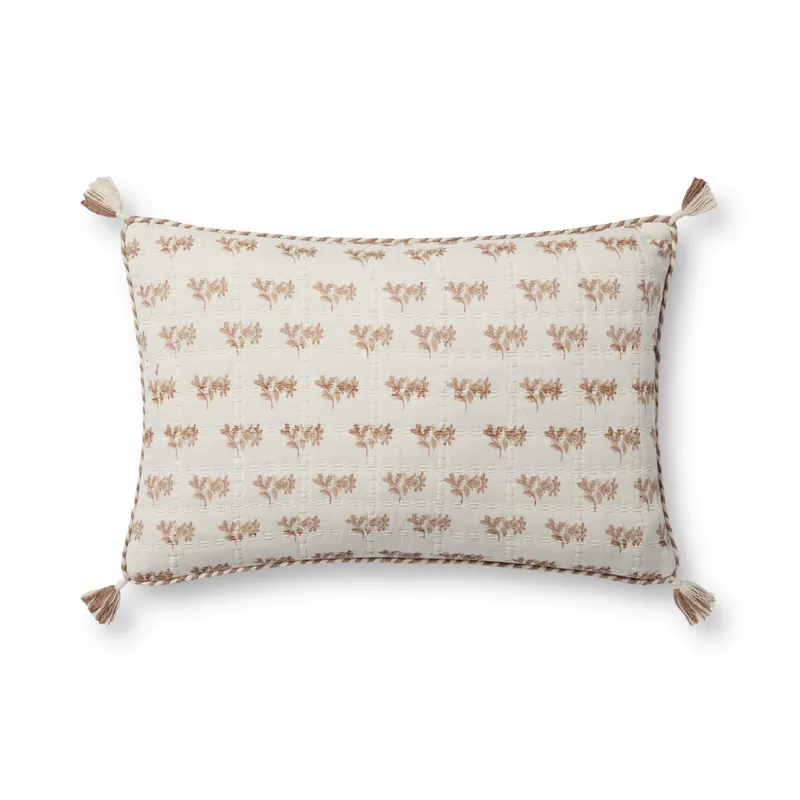 Loloi PLL0117 Blush / Ivory 13\'\' x 21\'\' Cover Only Pillow