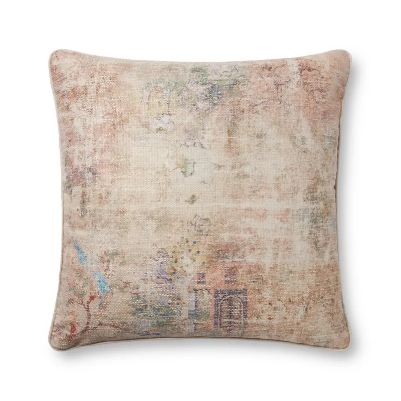 Pillows Beige / Multi Pillow (22\" X 22\" Cover W/Poly)