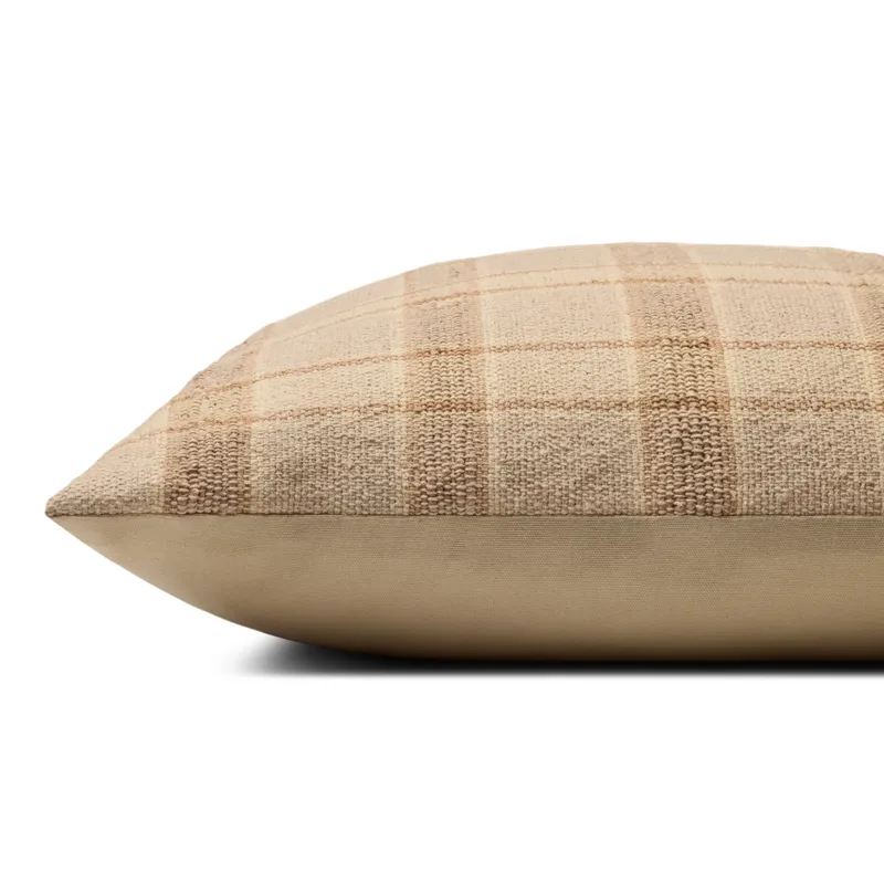 Amber Lewis x Loloi Golden Natural / Multi 22\'\' x 22\'\' Cover w/Poly Pillow