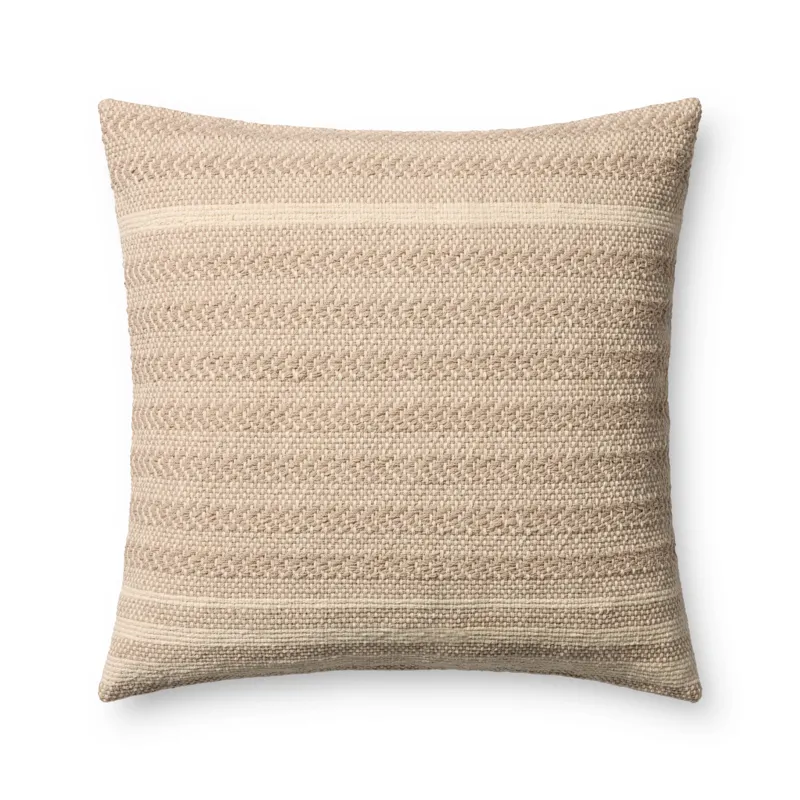 Amber Lewis x Loloi Blair Beige 22\'\' x 22\'\' Pillow Cover Only