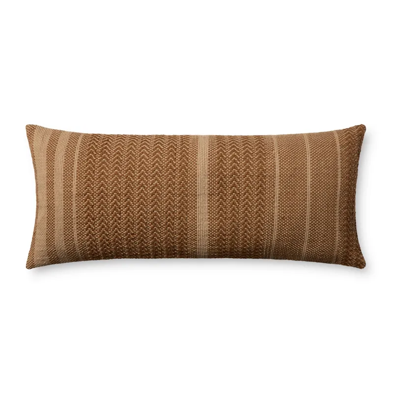 Amber Lewis x Loloi Blair Brown 13\'\' x 35\'\' Cover w/Down Pillow