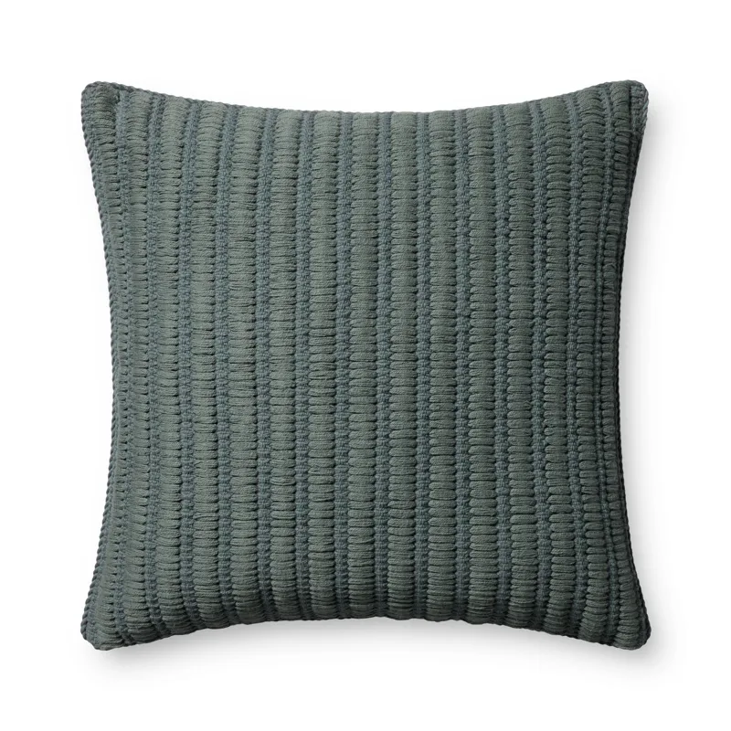 Amber Lewis x Loloi Callahan Blue 24\'\' x 24\'\' Cover w/Poly Pillow