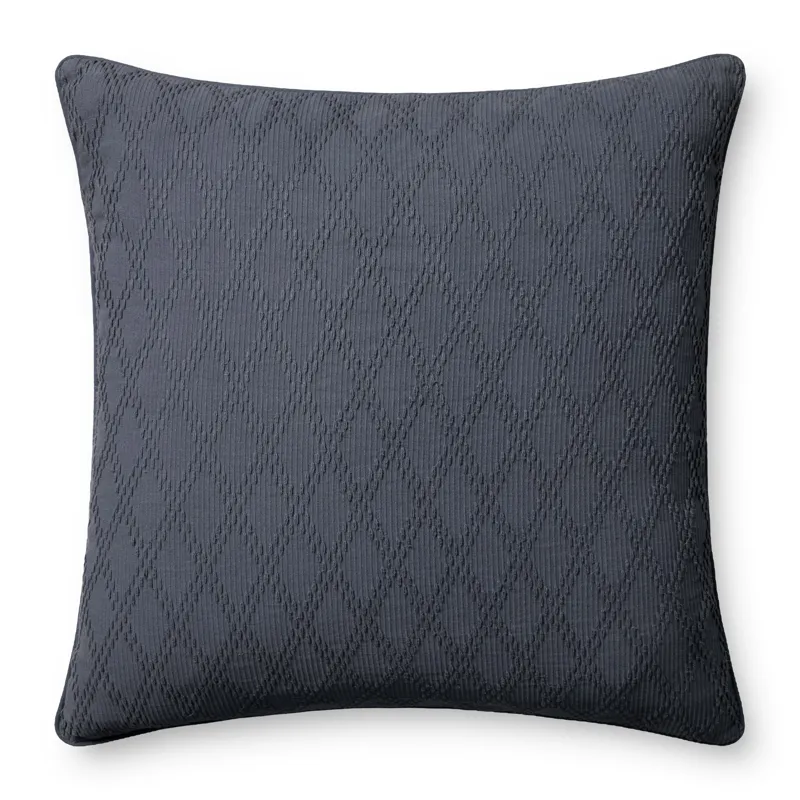 Chris Loves Julia x Loloi Cary Blue 26\'\' x 26\'\' Cover w/Poly Pillow
