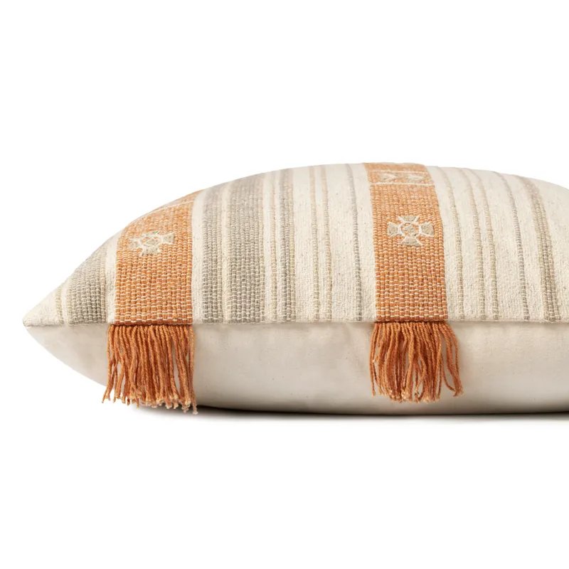 Pillows Natural / Orange Pillow (22\" X 22\" Cover Only)