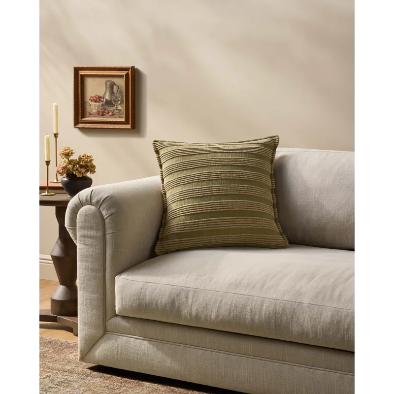 Amber Lewis x Loloi Aspyn Olive 20\'\' x 20\'\' Pillow Cover Only