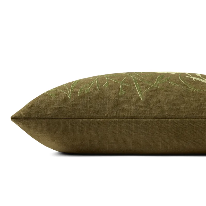 Brigette Romanek x Loloi Olive 13\'\' x 21\'\' Cover Only Pillow