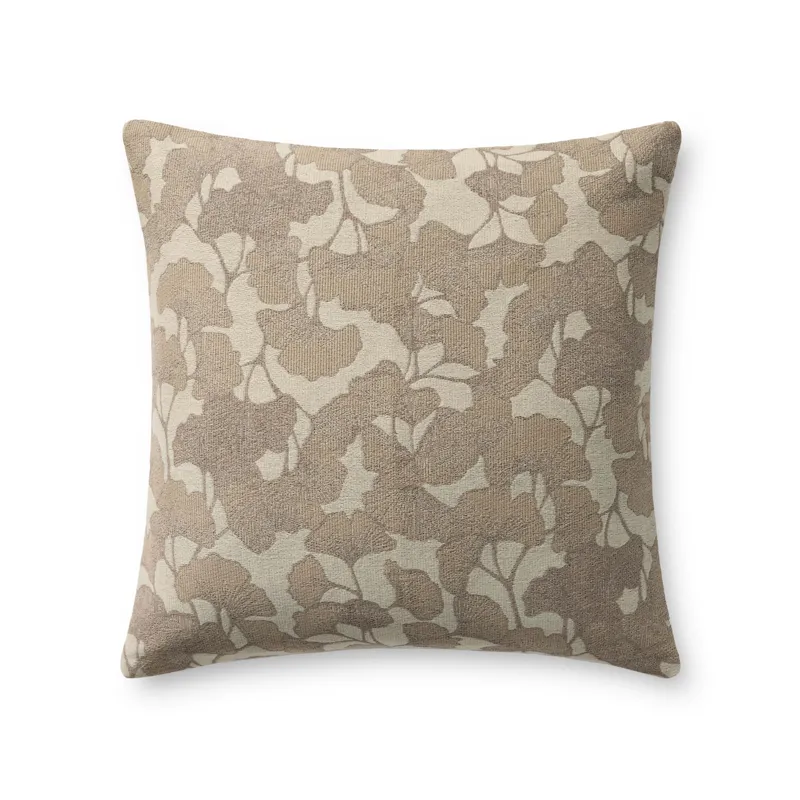 Chris Loves Julia x Loloi Fawn Ivory / Silver 20\'\' x 20\'\' Pillow Cover Only