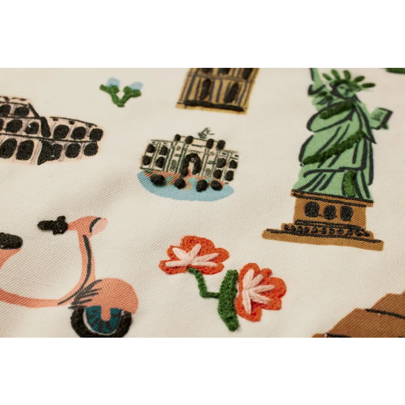 Loloi X Rifle Paper Co. 22\" X 22\", Down-Filled Pillow