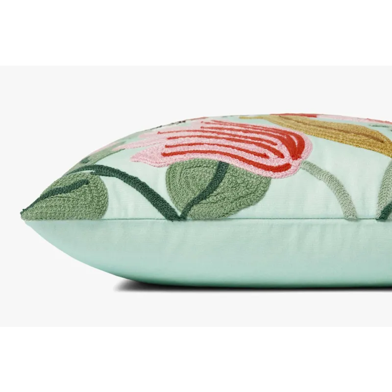Loloi X Rifle Paper Co. 18\" X 18\", Poly-Filled Pillow