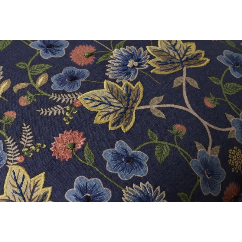 Rifle Paper Co. x Loloi Maple Blue / Multi 18'' x 18'' Cover w/Down Pillow