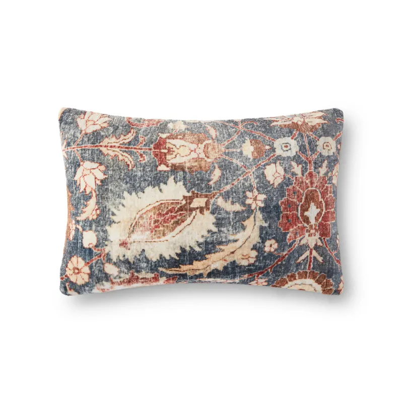 Pillows Charcoal / Multi Pillow (13\" X 21\" Cover W/Down)