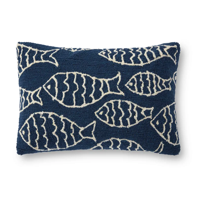 Pillows Navy Pillow (16\" X 26\" Cover W/Down)