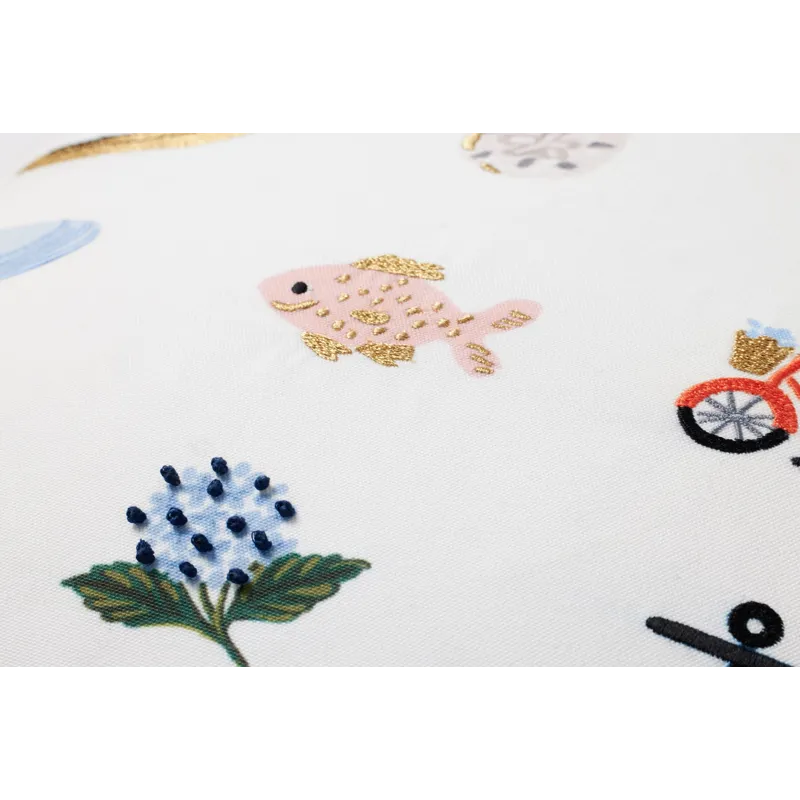 Loloi X Rifle Paper Co. 22\" X 22\", Cover Only Pillow