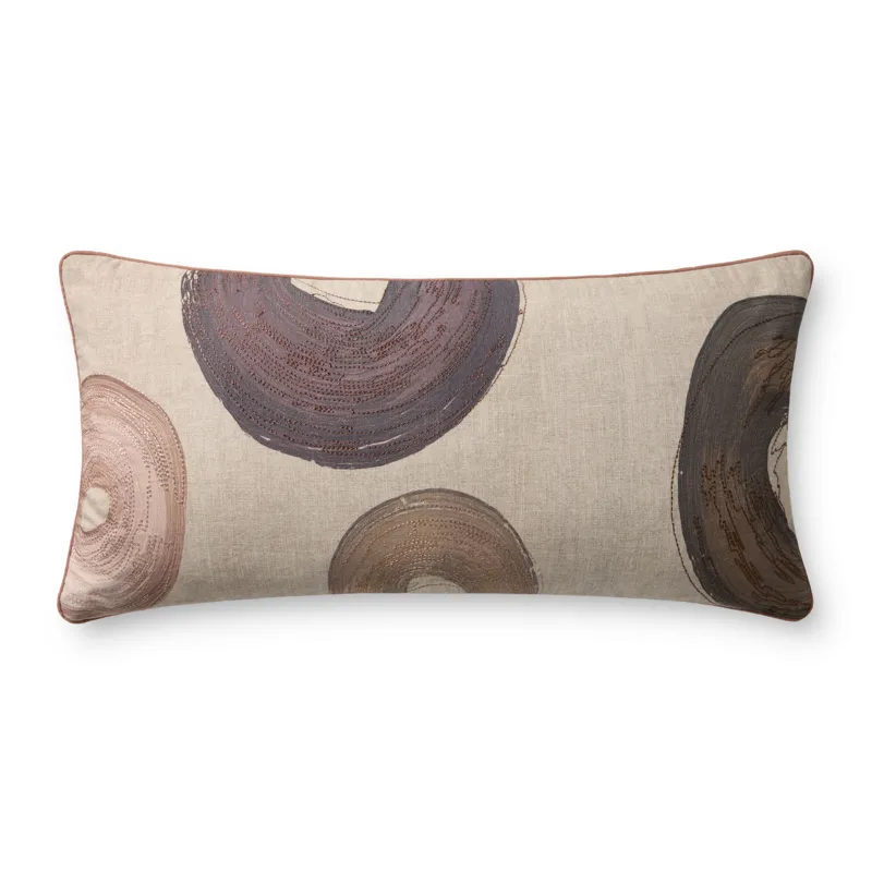 Brigette Romanek x Loloi Blush / Multi 12\'\' x 27\'\' Cover w/Down Pillow