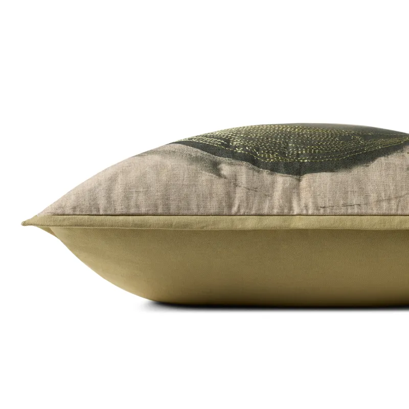 Brigette Romanek x Loloi Green 20\'\' x 20\'\' Cover Only Pillow