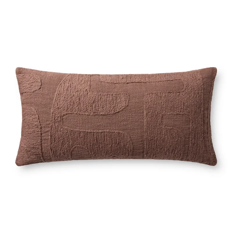 Brigette Romanek x Loloi Mauve 12\'\' x 27\'\' Cover Only Pillow