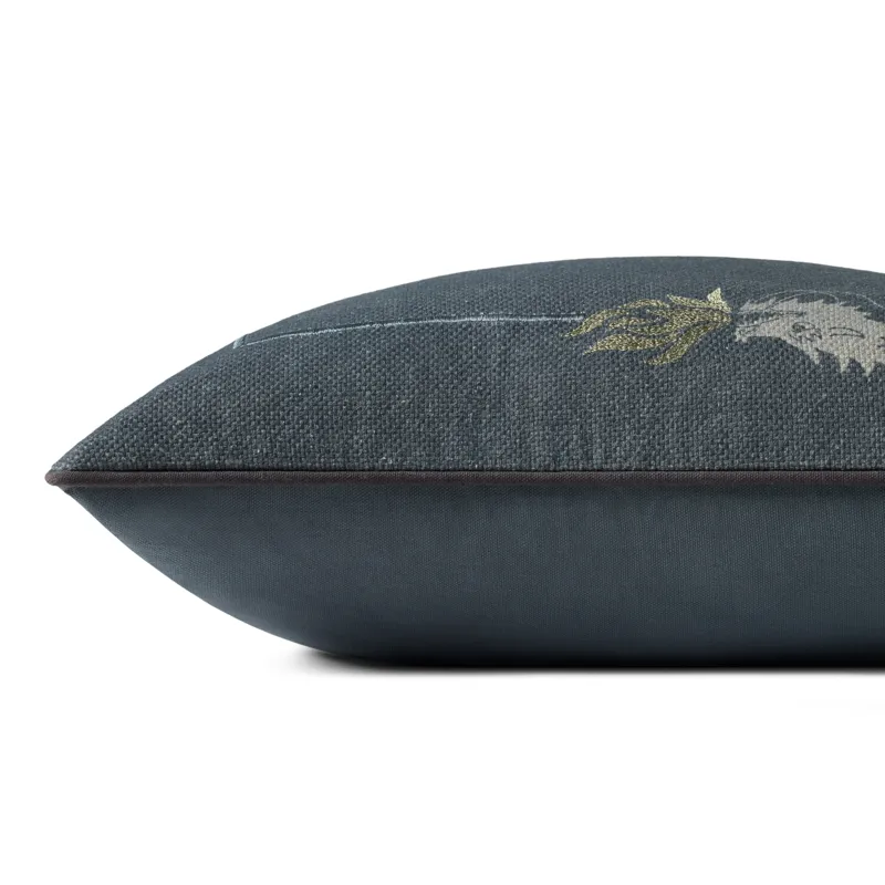 Brigette Romanek x Loloi Blue 18\'\' x 18\'\' Cover w/Down Pillow