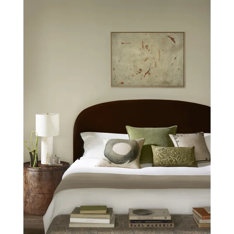 Brigette Romanek x Loloi Natural / Green 20\'\' x 20\'\' Cover w/Down Pillow