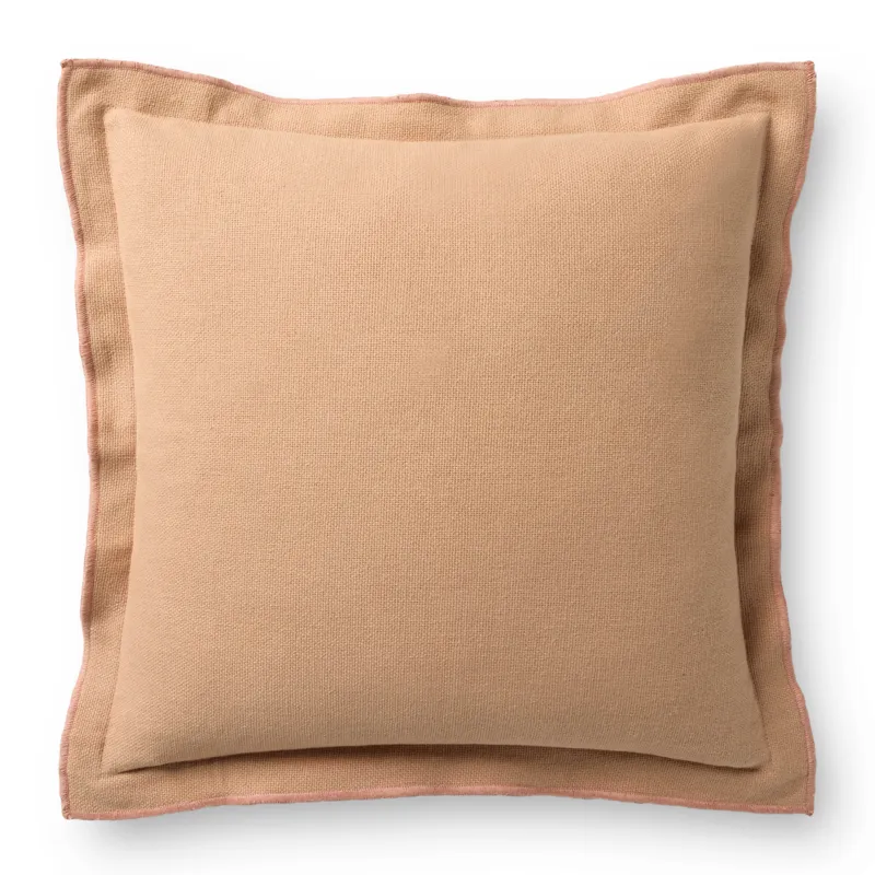 Leanne Ford x Loloi Captain Blush 18\'\' x 18\'\' Cover w/Down Pillow