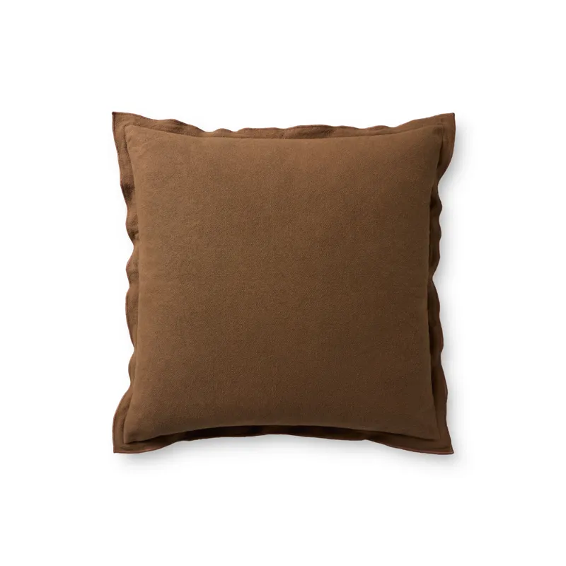 Leanne Ford x Loloi Captain Brown 26\'\' x 26\'\' Pillow Cover Only