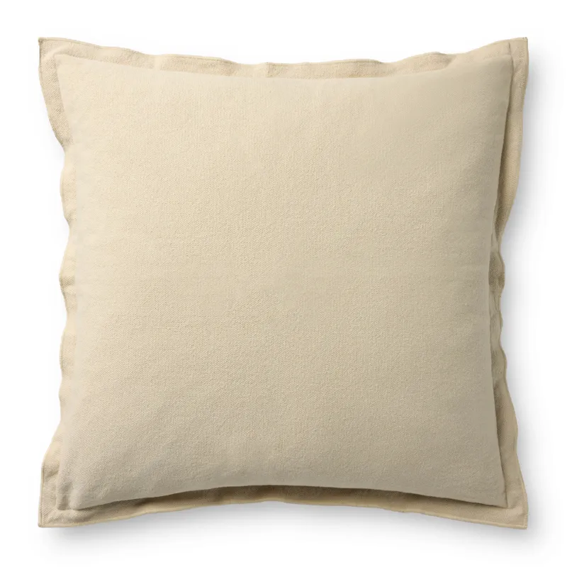 Leanne Ford x Loloi Captain Ivory 18\'\' x 18\'\' Cover w/Down Pillow